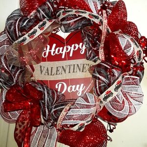 A touch of country valentine wreath